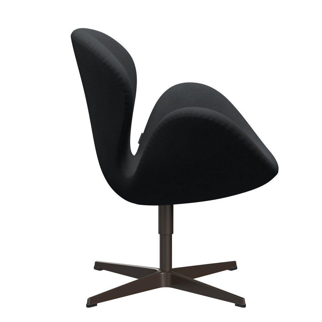 Sedia da salone Fritz Hansen Swan, bronzo marrone/cristiano grigio scuro