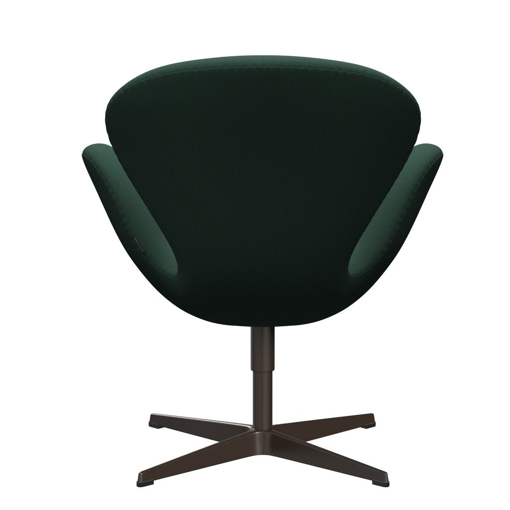 Fritz Hansen Swan Lounge Chair, Brown Bronze/Christianshavn Dark Green Uni