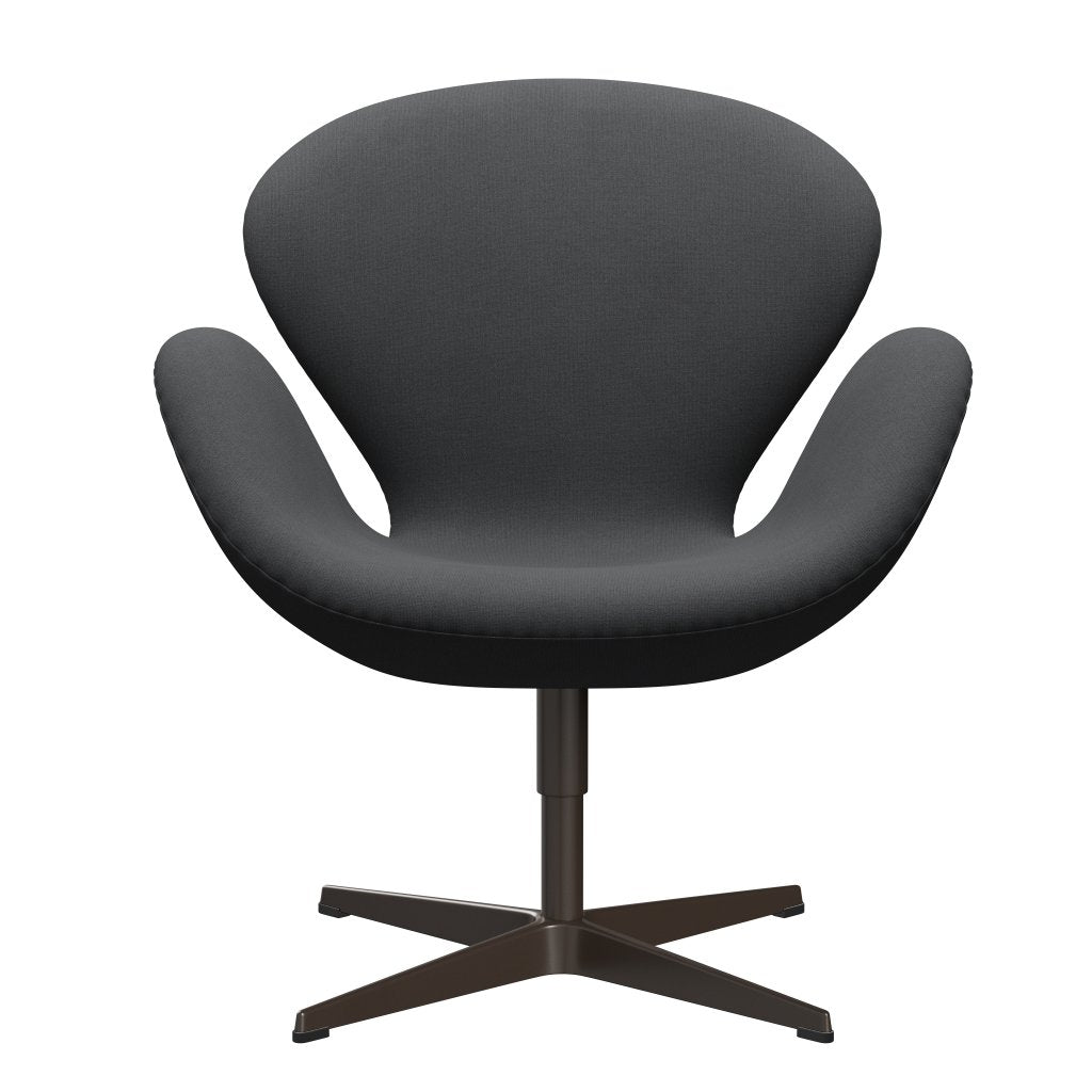 Fritz Hansen Swan Lounge Chair, Brown Bronze/Christianshavn Grey Uni