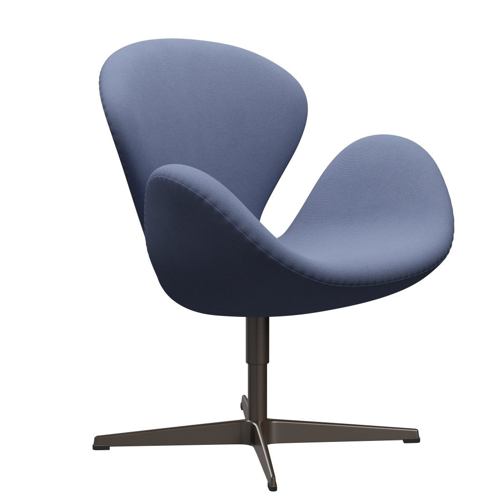 Fritz Hansen Swan Lounge Chair, braune Bronze/Christianshavn Hellblau Uni