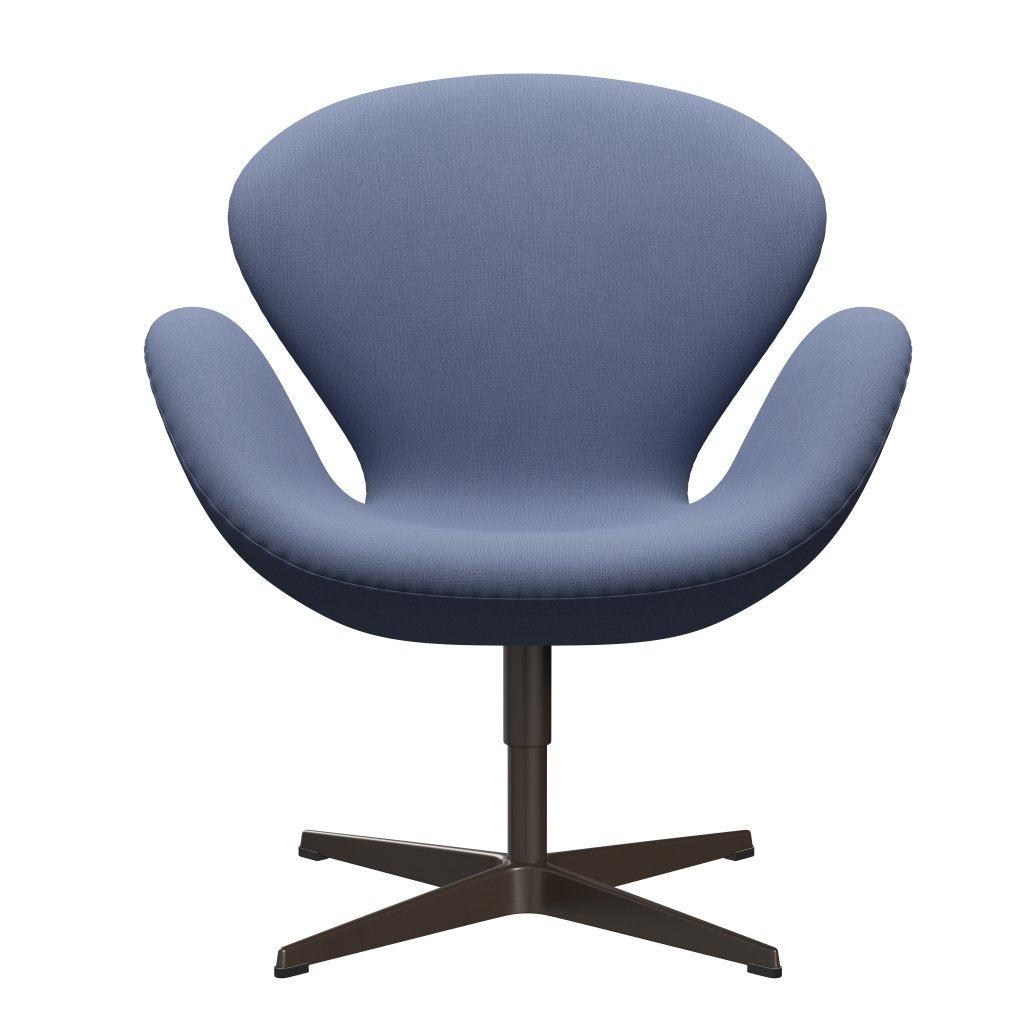 Sedia da salone Fritz Hansen Swan, bronzo marrone/Christianshavn blu chiaro uni