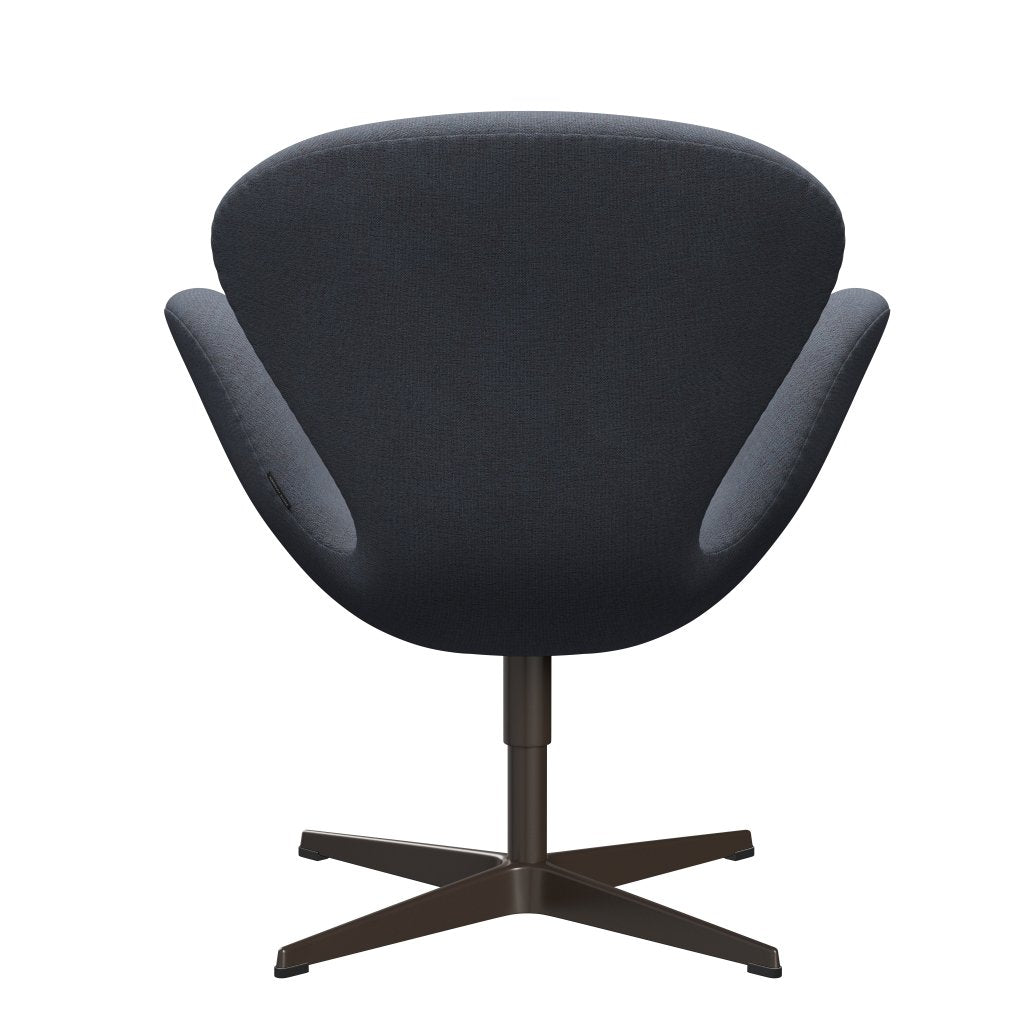 Sedia da salone Fritz Hansen Swan, bronzo marrone/Christianshavn Orange/Blue