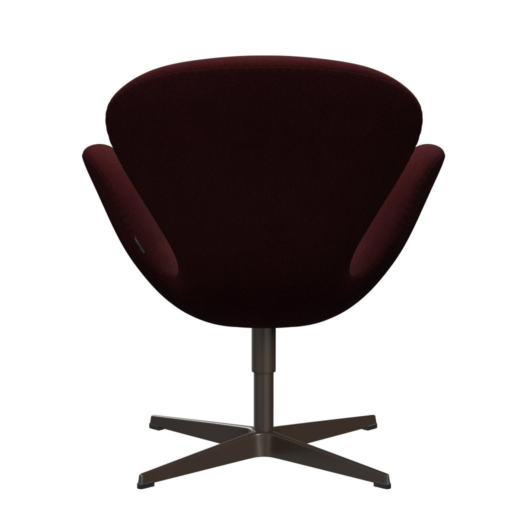 Fritz Hansen Swan Lounge Chair, braune Bronze/Christianshavn Rot