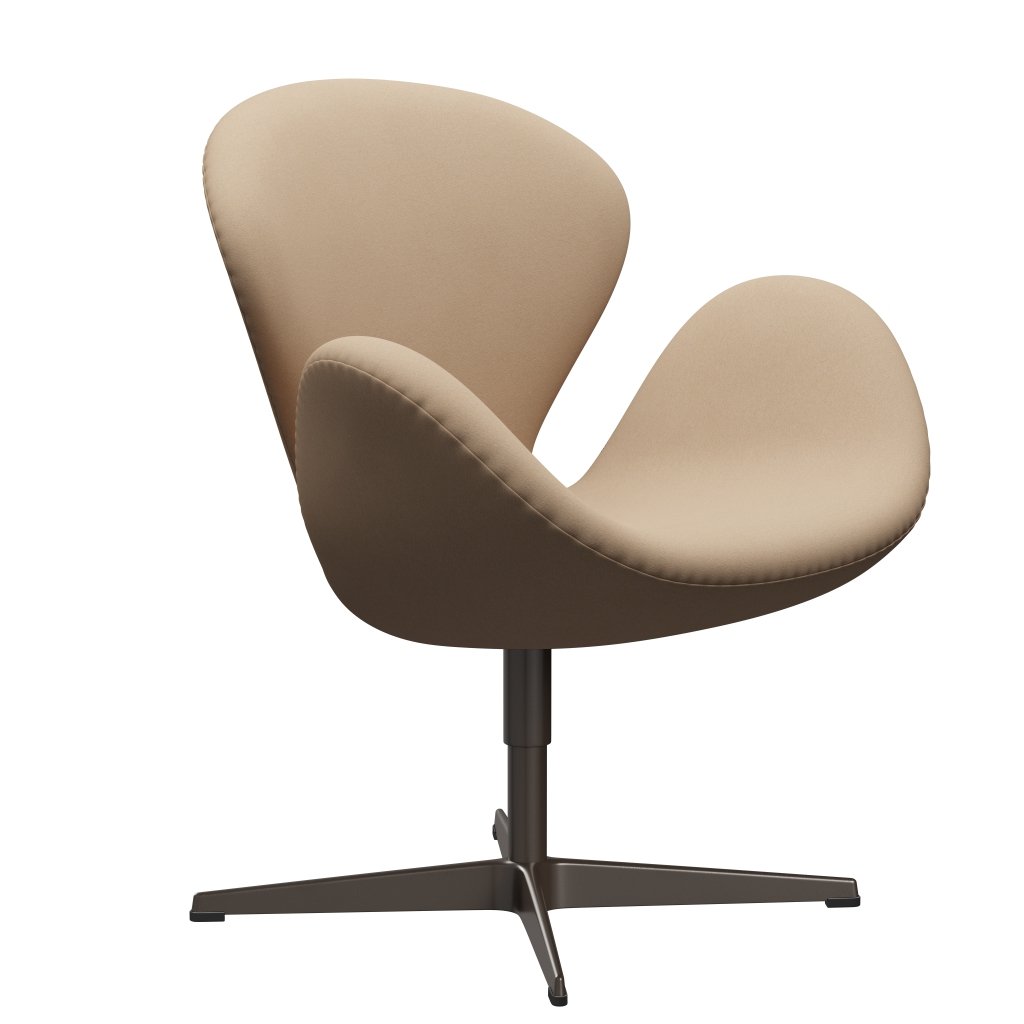 Fritz Hansen Swan Lounge Chair, Brown Bronze/Comfort Beige (61003)