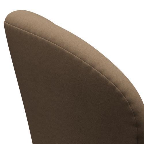 Sillón Fritz Hansen Swan, bronce marrón/comodidad beige/marrón