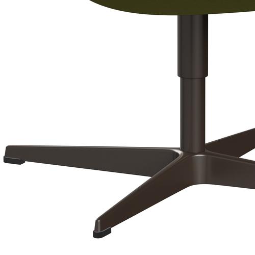 Fritz Hansen Swan Lounge Stuhl, braune Bronze/Komfort beige/grün