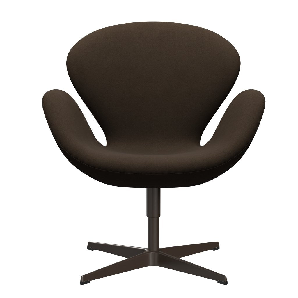 Fritz Hansen Swan Lounge stol, brun bronze/komfort beige/sand