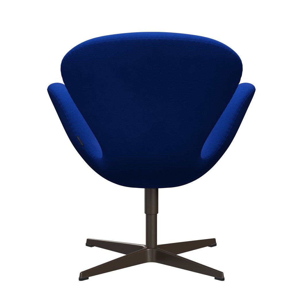 Sedia da salone Fritz Hansen Swan, bronzo marrone/comfort blu (00035)