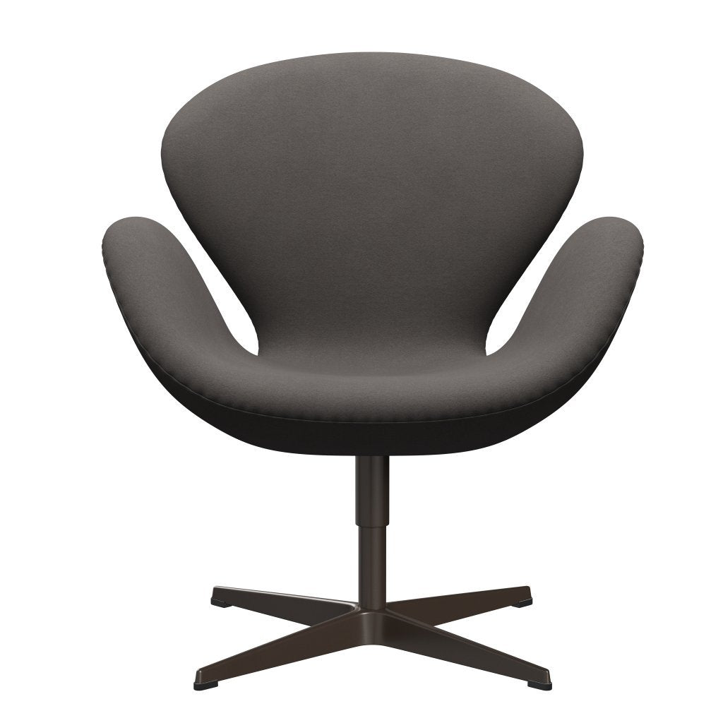 Fritz Hansen Swan Lounge -stoel, bruin brons/comfort donkergrijs (60008)