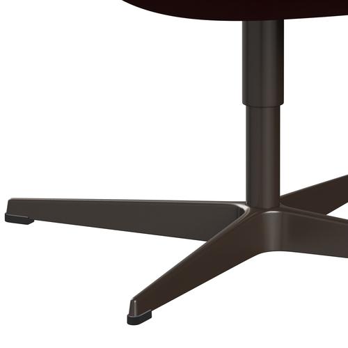 Fritz Hansen Swan Lounge Stuhl, braune Bronze/Komfort Dunkelrot (01153)