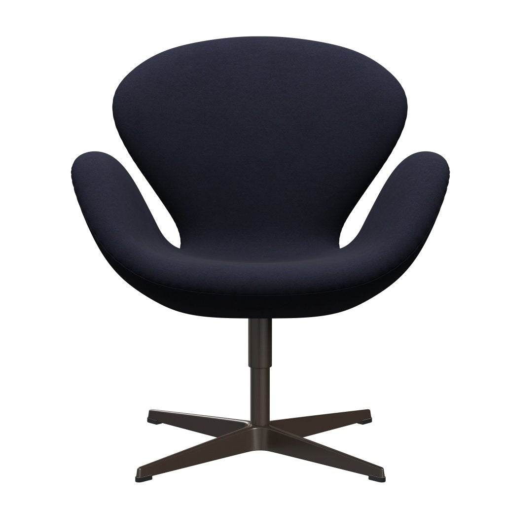 Fritz Hansen Swan Lounge Stuhl, braune Bronze/Komfort Erde grau