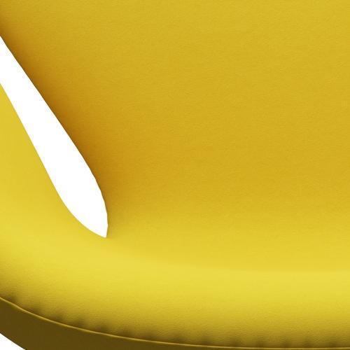 Sedia da salone Fritz Hansen Swan, Bronzo marrone/Comfort Giallo (62003)