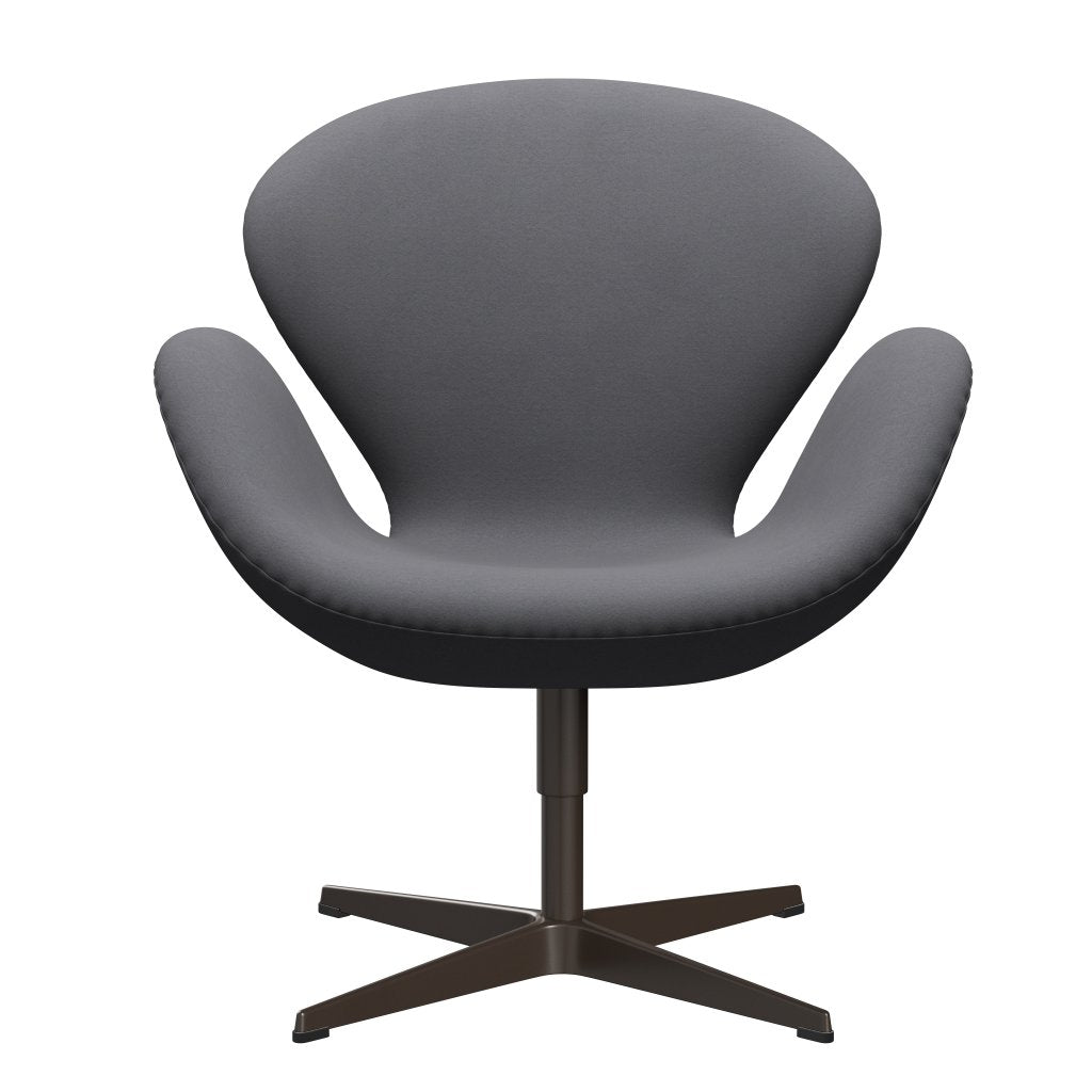 Sedia da salone Fritz Hansen Swan, bronzo marrone/comfort grigio (01012)