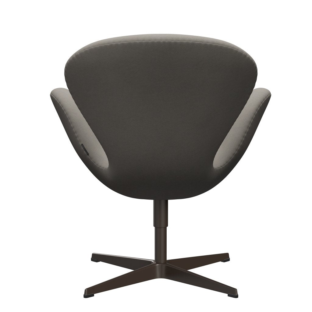 Sedia da salone Fritz Hansen Swan, bronzo marrone/comfort grigio (60003)