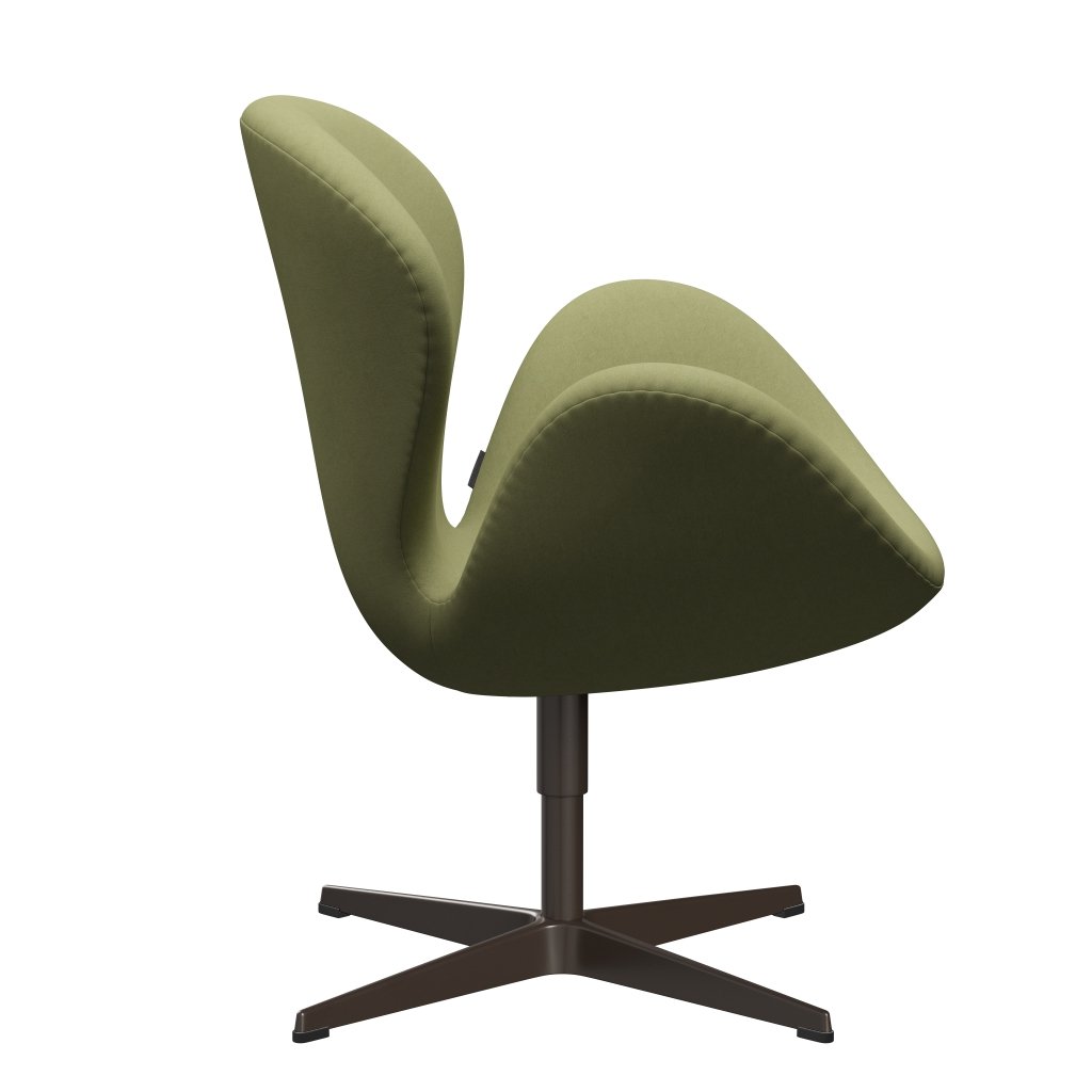 Fritz Hansen Chaise salon de cygne, bronze brun / Gris de confort (68009)