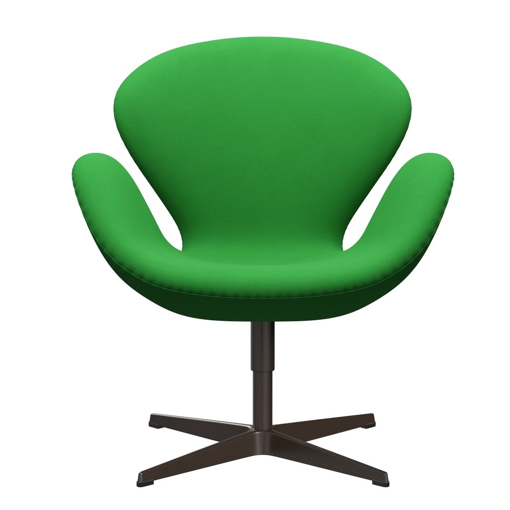 Sedia da salone Fritz Hansen Swan, bronzo marrone/verde comfort (68003)