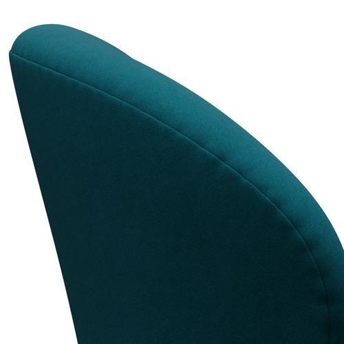 Fritz Hansen Chaise salon de cygne, bronze brun / confort vert / bleu