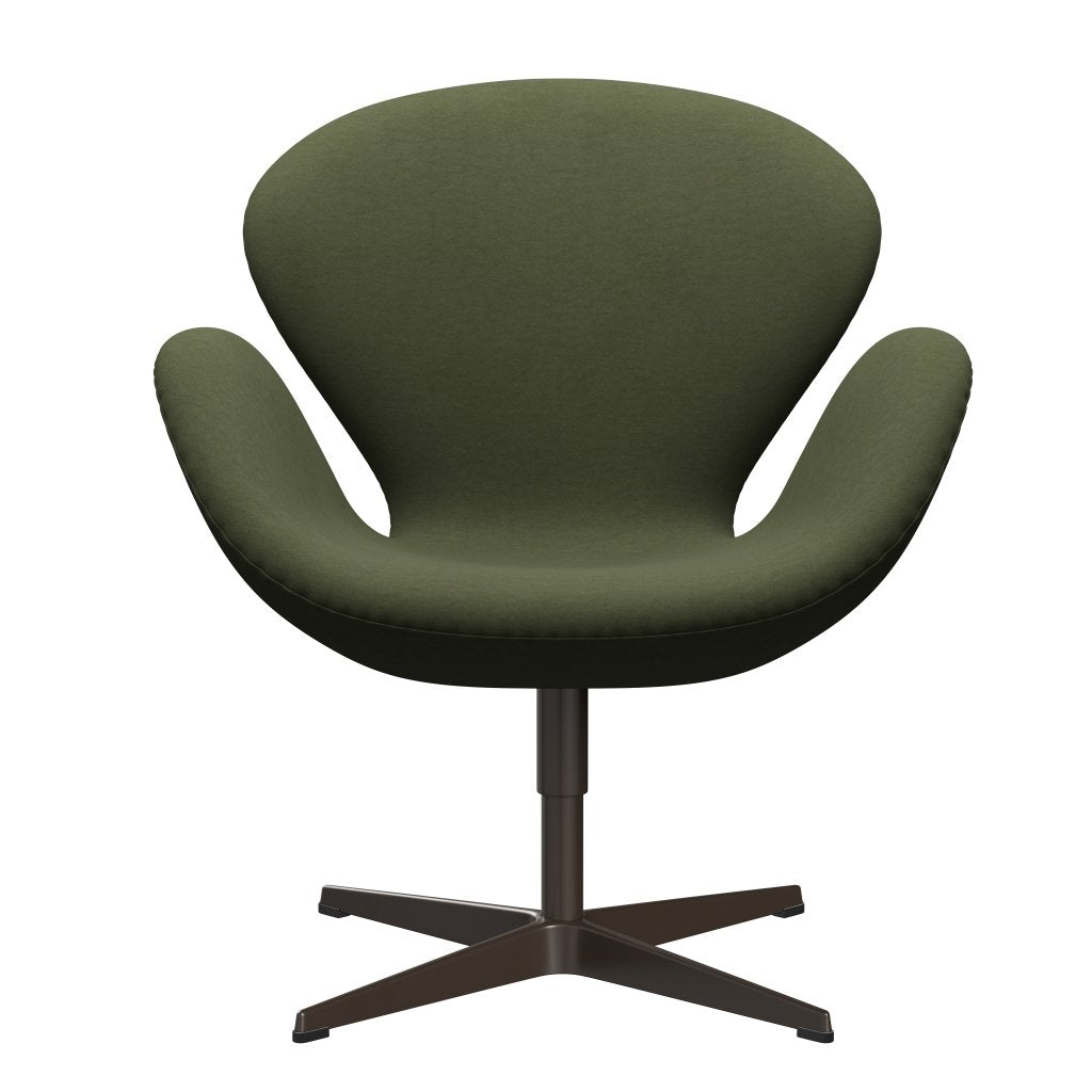 Fritz Hansen Swan Lounge Sillón, bronce marrón/comodidad verde/gris