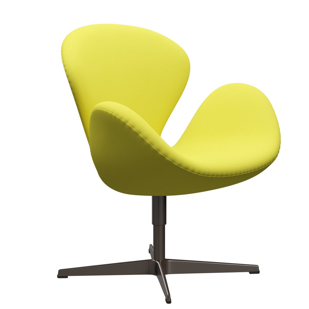 Fritz Hansen Swan Lounge Sillón, bronce marrón/comodidad amarillo claro