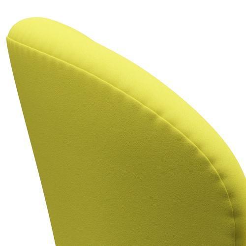 Fritz Hansen Chaise salon de cygne, bronze brun / confort jaune clair