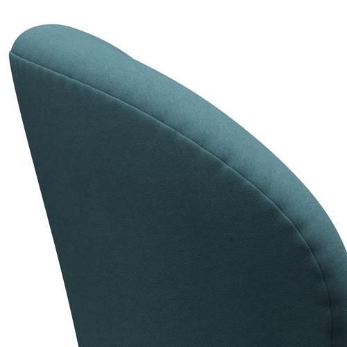 Sedia fritz Hansen Swan Lounge, bronzo marrone/comfort grigio chiaro/blu