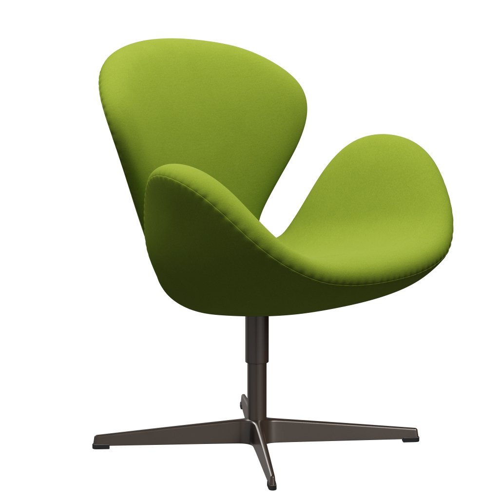 Fritz Hansen Swan Lounge Stuhl, braune Bronze/Komfort hellgrün (68000)