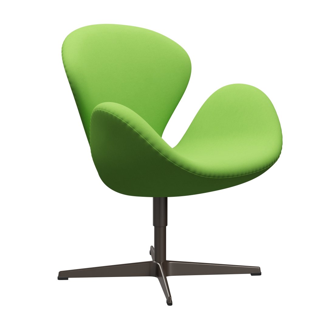 Fritz Hansen Swan Lounge -stoel, bruin brons/comfort licht groen (68010)