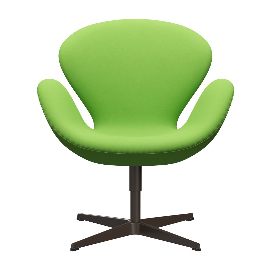 Fritz Hansen Swan Lounge Silla, bronce marrón/comodidad verde claro (68010)