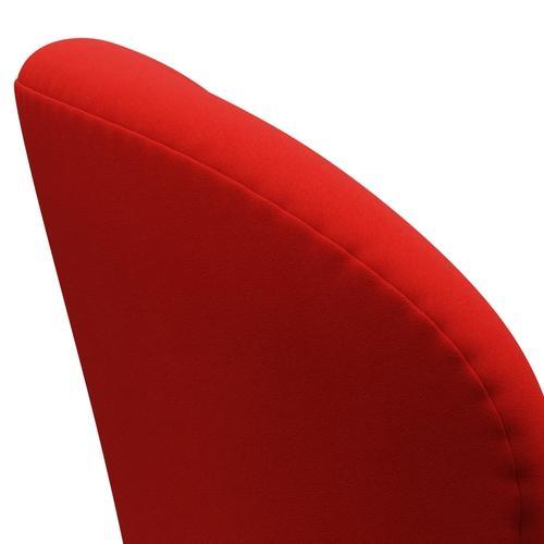 Fritz Hansen Swan Lounge -stoel, bruin brons/comfortlicht rood rood