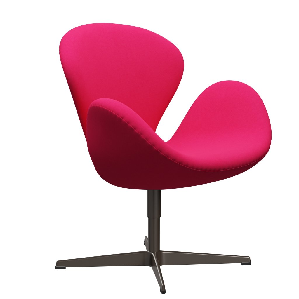 Fritz Hansen Swan Lounge Stuhl, braune Bronze/Komfort Pink