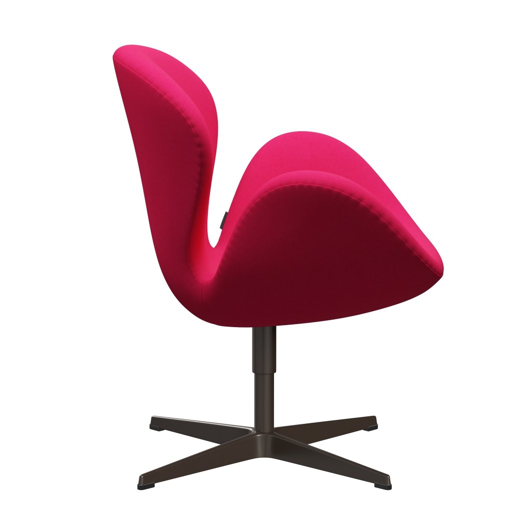 Sedia da salotto Fritz Hansen Swan, bronzo marrone/comfort rosa