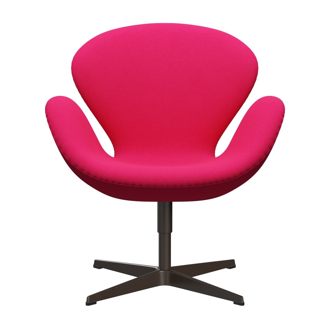 Fritz Hansen Swan Lounge -stoel, bruin brons/comfortroze roze