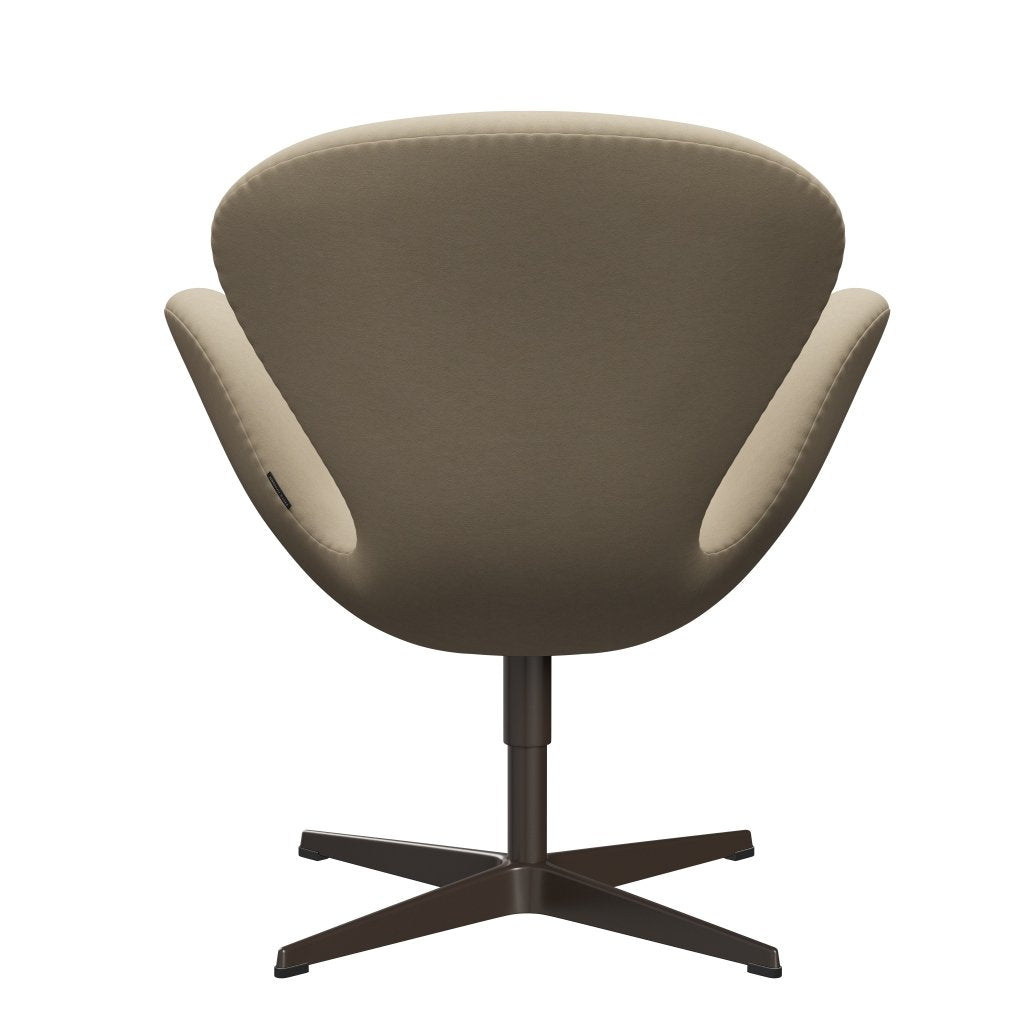 Fritz Hansen Swan Lounge stol, brun bronze/komfort sandlys (61002)