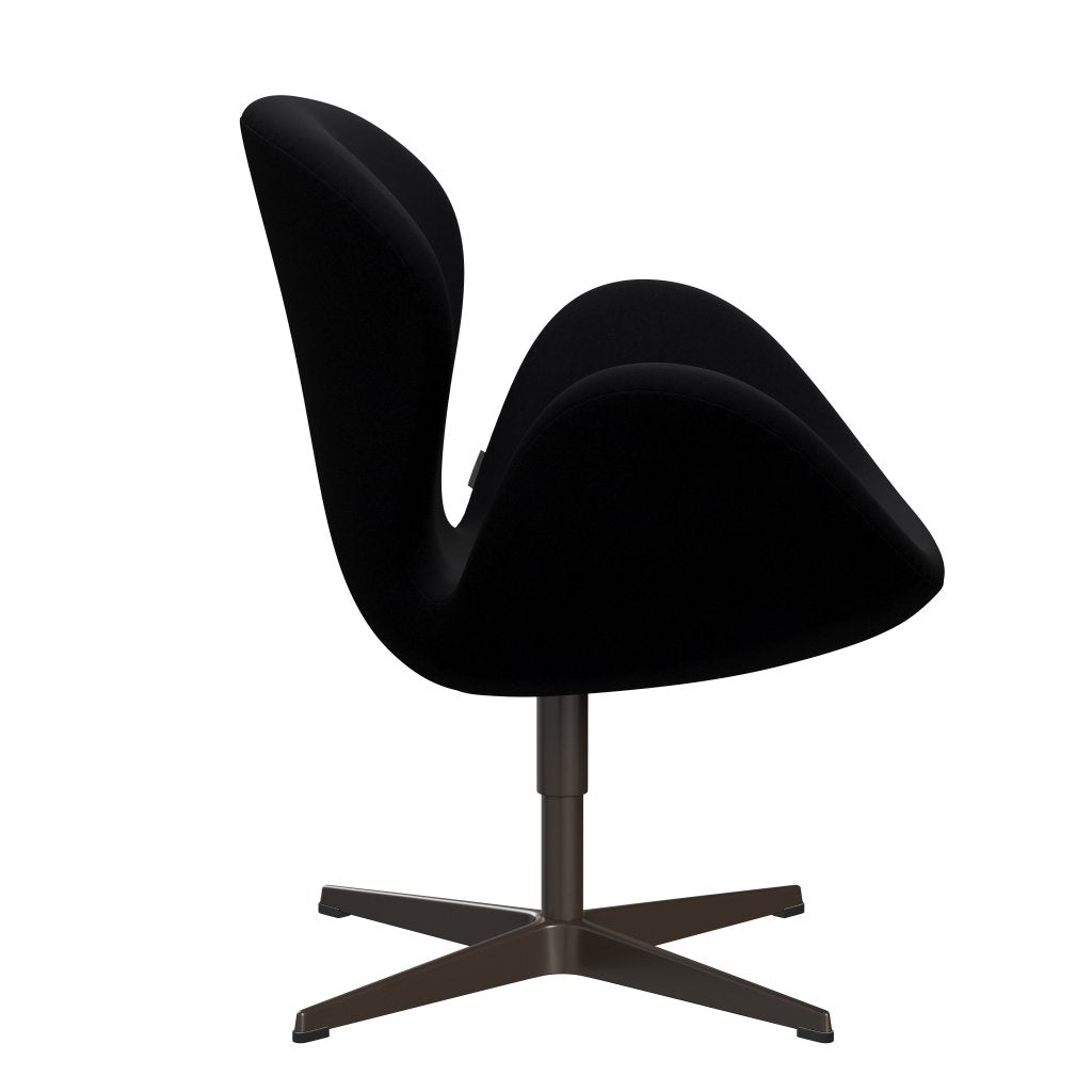 Fritz Hansen Swan Lounge Chair, brun bronze/komfort sort (00050)