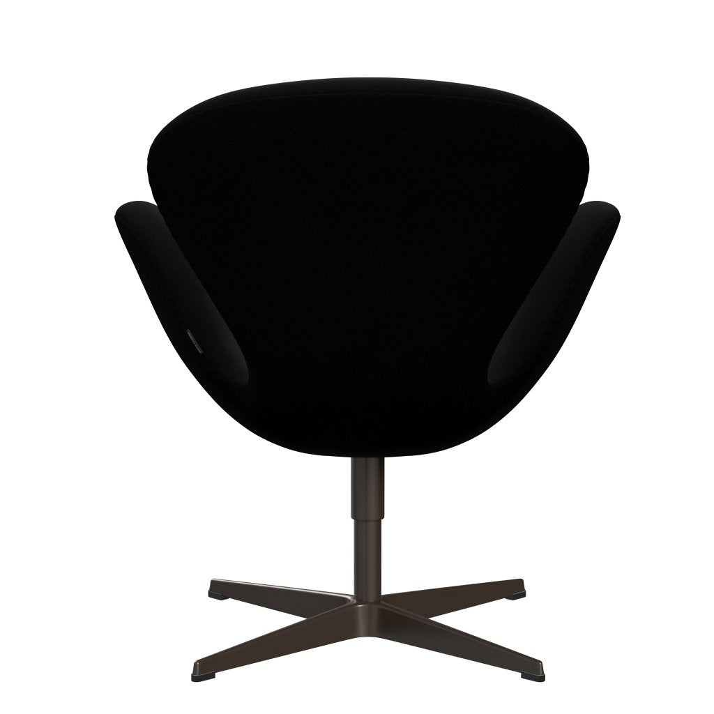 Fritz Hansen Swan Lounge Silla, Bronce Brown/Confort Negro (00050)