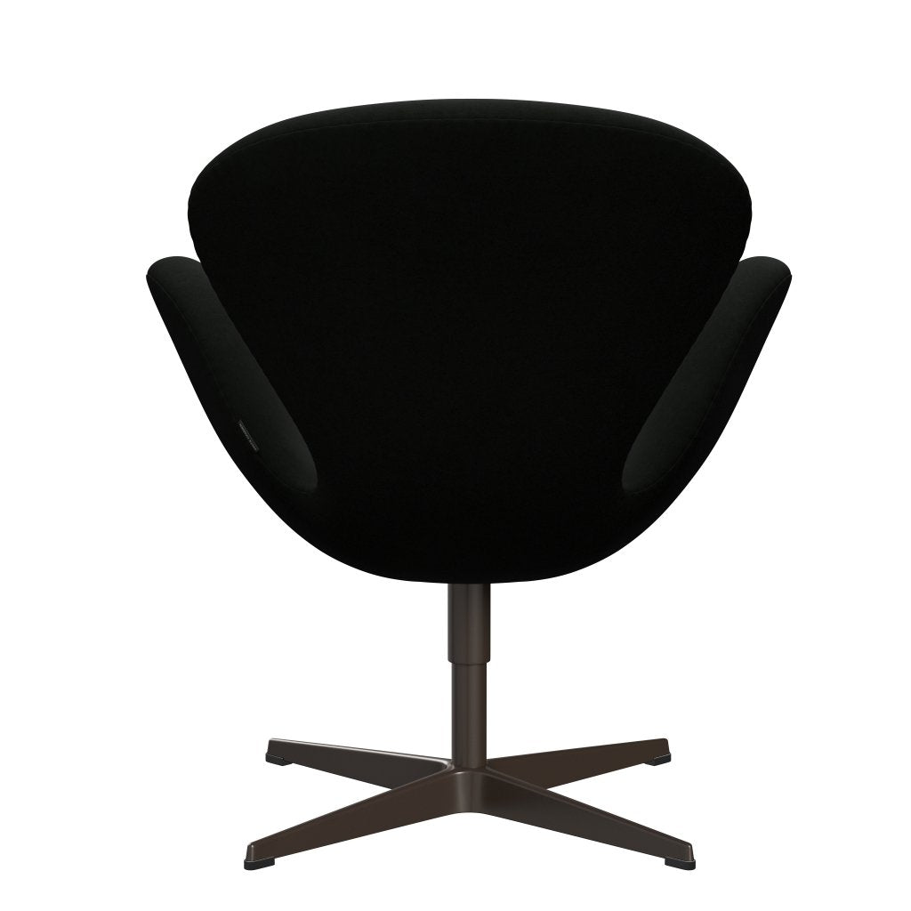 Fritz Hansen Swan Lounge Silla, Bronce Brown/Comfort Negro (60009)