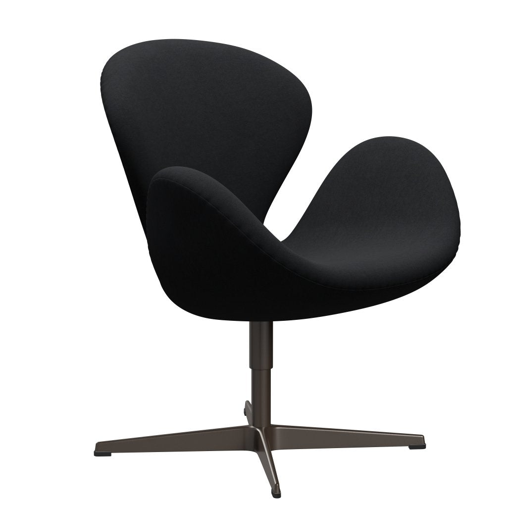 Fritz Hansen Swan Lounge -stoel, bruin brons/comfort zwart/grijs