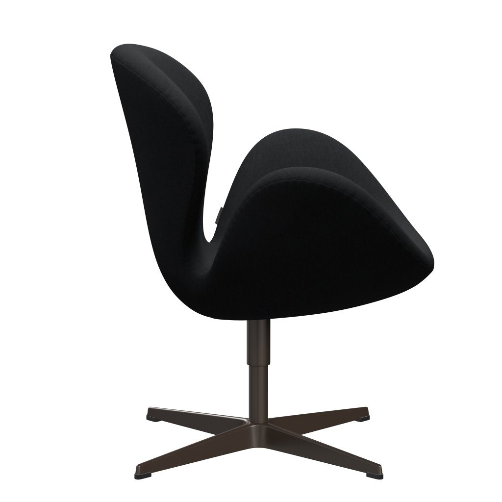 Fritz Hansen Swan Lounge -stoel, bruin brons/comfort zwart/grijs