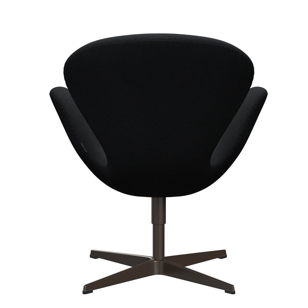 Fritz Hansen Swan Lounge -stoel, bruin brons/comfort zwart/grijs