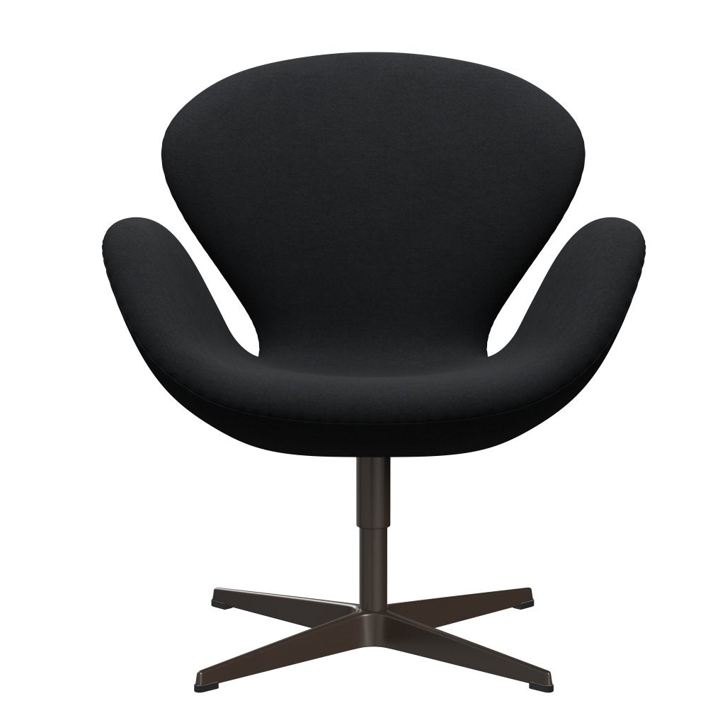 Fritz Hansen Swan Lounge -stoel, bruin brons/comfort zwart/grijs