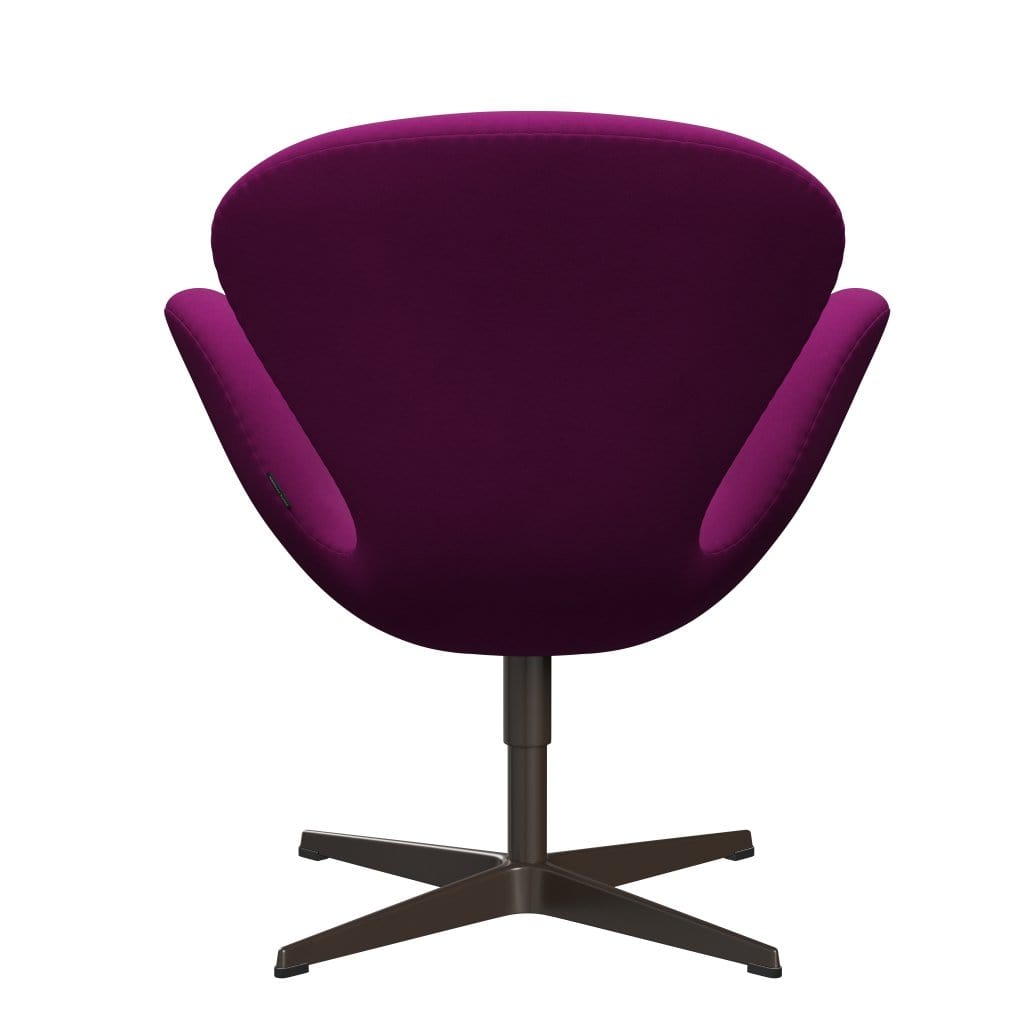 Fritz Hansen Swan Lounge Stuhl, braune Bronze/Komfort Violettlicht