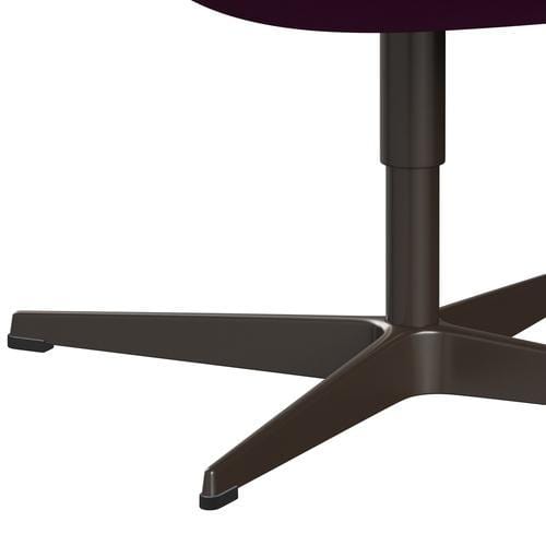 Sedia fritz Hansen Swan Lounge, Bronzo marrone/Comfort Violet Light