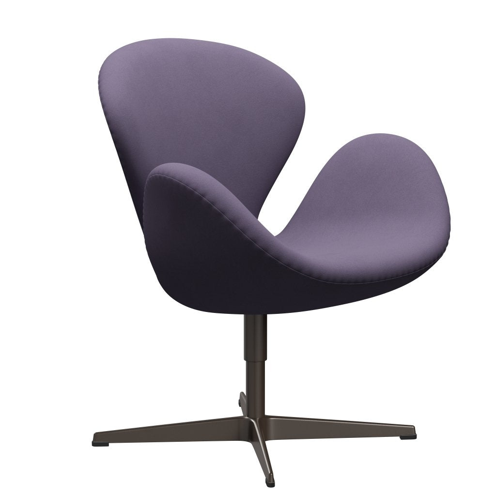 Fritz Hansen Swan Lounge Silla, Bronce Brown/Comfort Violet