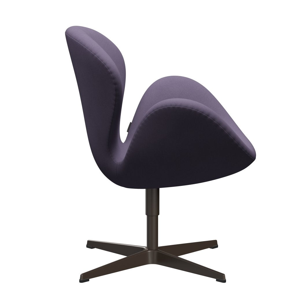 Fritz Hansen Swan Lounge Silla, Bronce Brown/Comfort Violet