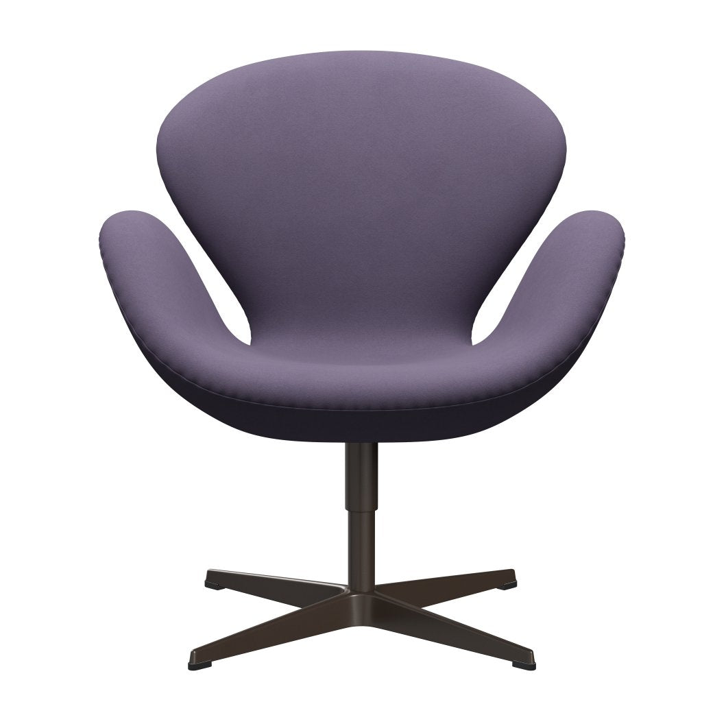 Fritz Hansen Swan Lounge stol, brun bronze/komfort Violet