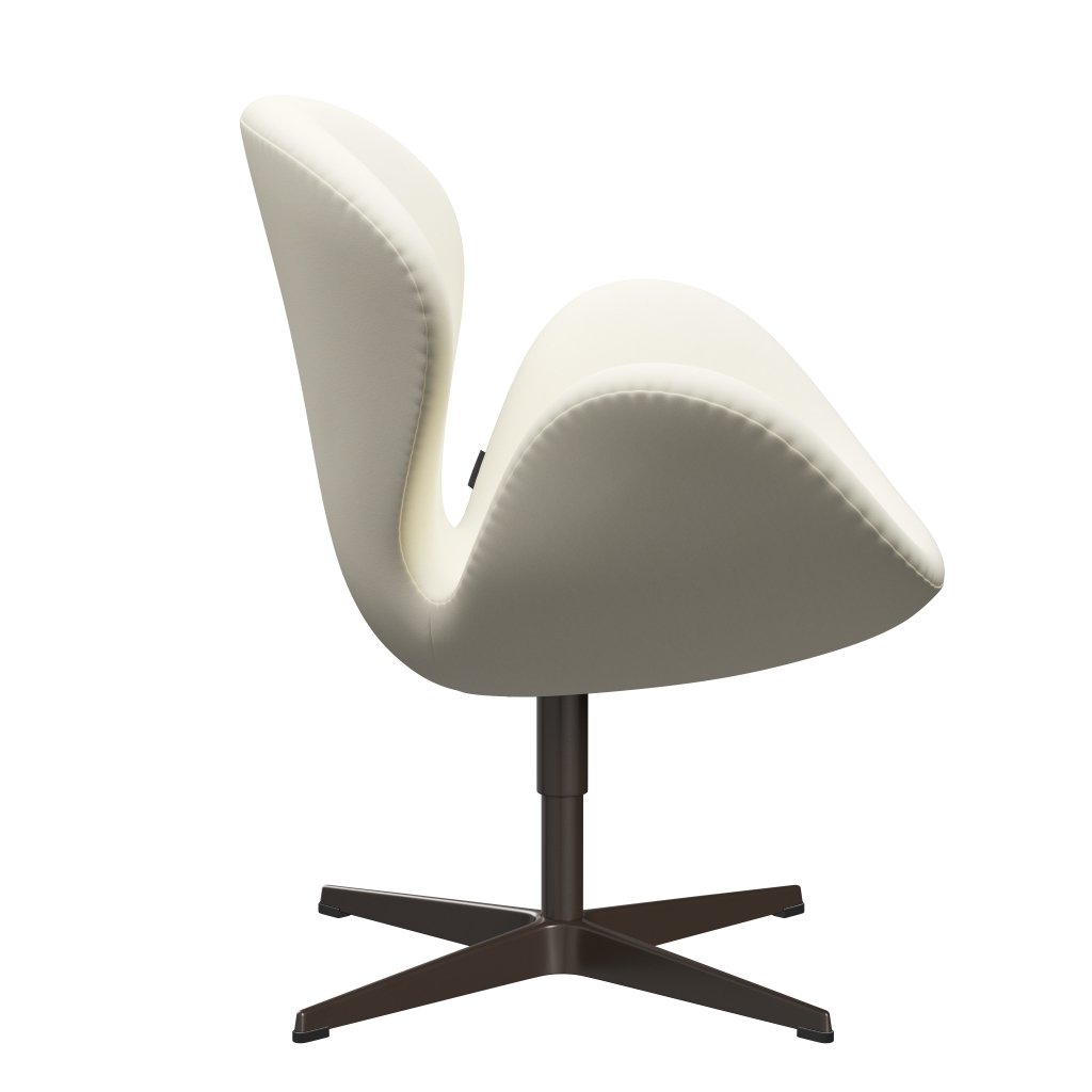 Sedia da salotto Fritz Hansen Swan, bronzo marrone/comfort bianco