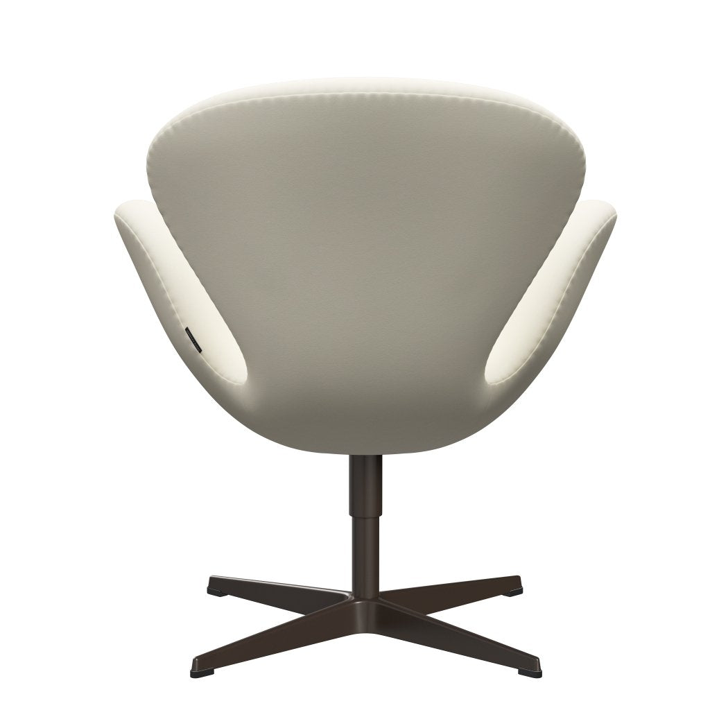 Sedia da salotto Fritz Hansen Swan, bronzo marrone/comfort bianco