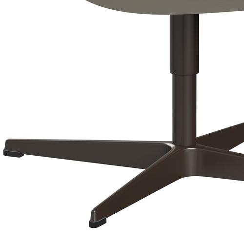 Sedia da salotto Fritz Hansen Swan, bronzo marrone/comfort bianco