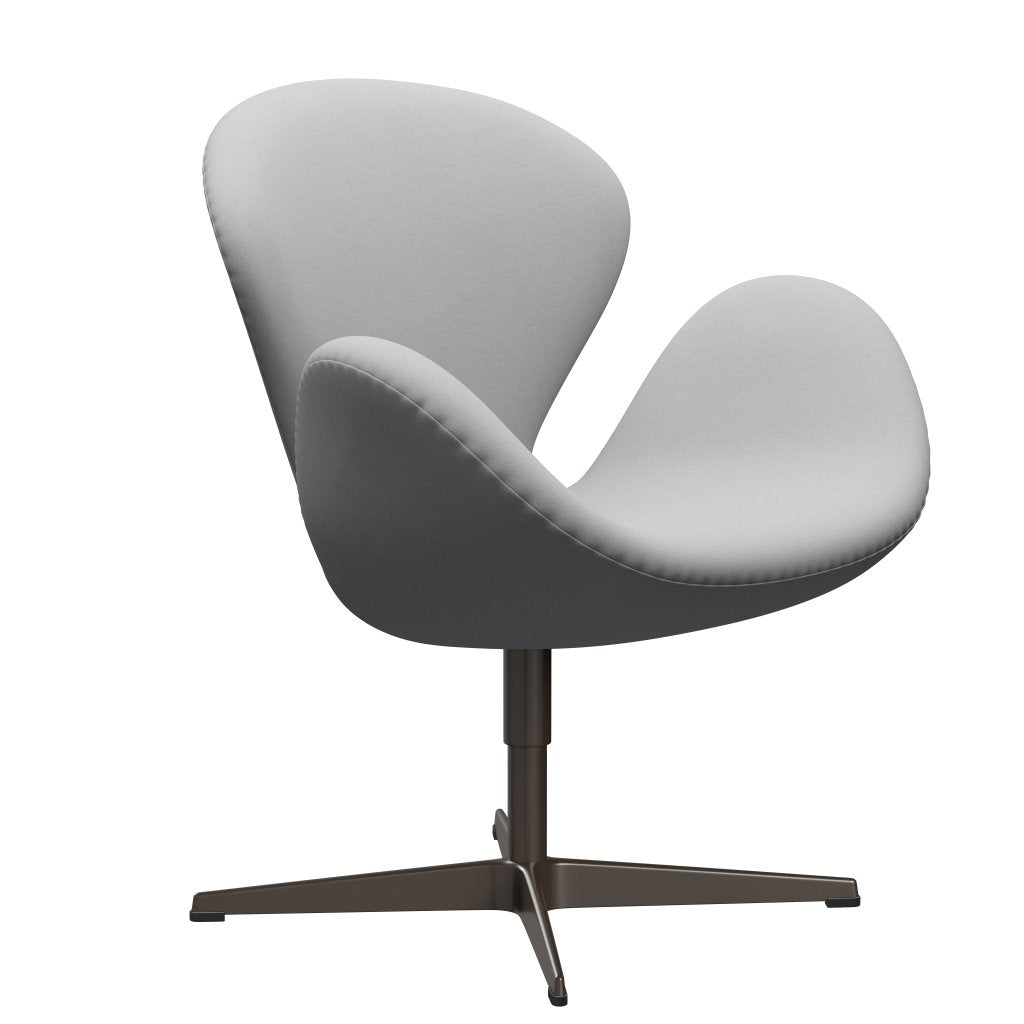 Fritz Hansen Swan Lounge Chair, Brown Bronze/Comfort White/Gray