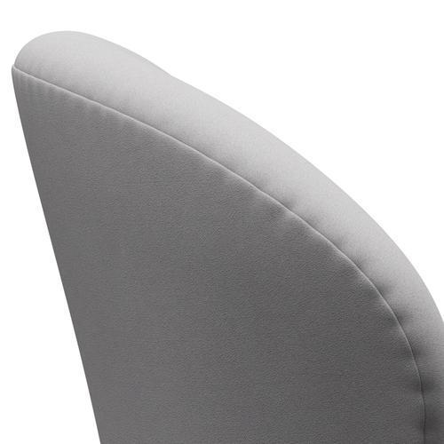 Fritz Hansen Chaise salon de cygne, bronze brun / confort blanc / gris